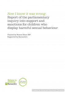 Now I know it was wrong: Report of the parliamentary inquiry into support and sanctions for children who display harmful sexual behaviour