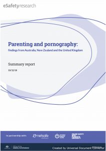Parenting and pornography: findings from Australia, New Zealand and the United Kingdom