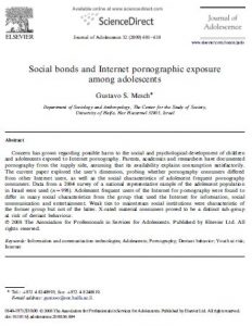 Social bonds and Internet pornographic exposure among adolescents