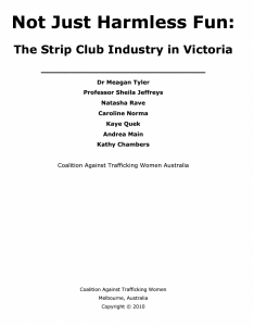 Not Just Harmless Fun: The Strip Club Industry in Victoria