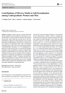 Contributions of Diverse Media to Self-Sexualization among Undergraduate Women and Men