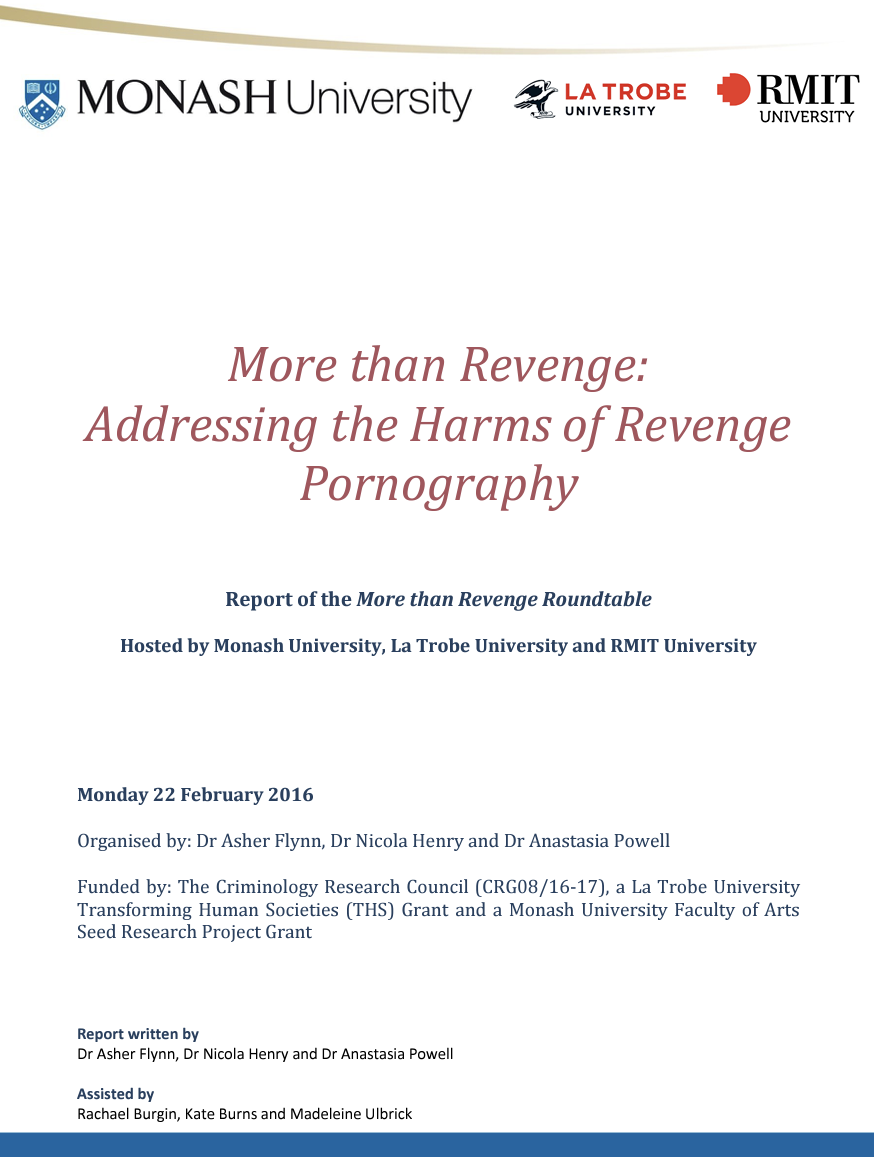 More than Revenge: Addressing the Harms of Revenge Pornography